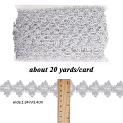 Rubans de dentelle de polyester&nbsp;OCOR-WH0082-20B