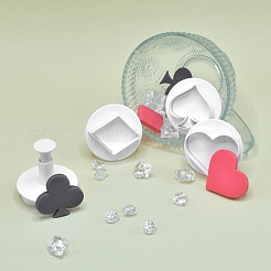 Ausstechformen aus PP-Kunststoff mit Spielkartenmotiv&nbsp;PW-WG657F4-01