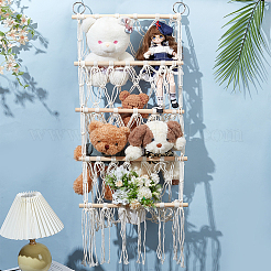 Soporte de almacenamiento de macramé de estilo boho&nbsp;AJEW-WH0070-20