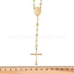 201 Rosenkranz-Perlenketten aus Edelstahl&nbsp;NJEW-B143-07G