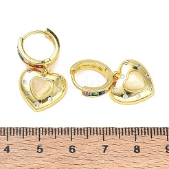 Boucles d'oreilles créoles pendantes en forme de cœur&nbsp;KK-CBAD9DF-01G-A