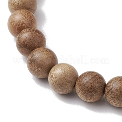 Bracelets extensibles en perles de bois pour hommes&nbsp;BJEW-JB11303-02