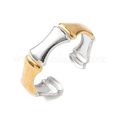 Bambusgelenk 304 Edelstahl Manschettenringe&nbsp;RJEW-S626-06GP-A