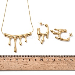 304 Edelstahl Schmucksets&nbsp;SJEW-P007-01G