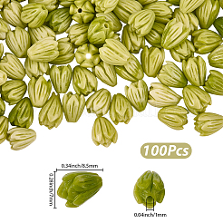 100 perlina di corallo sintetico&nbsp;CORA-SP0001-26