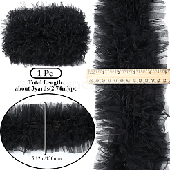 3 Yard plissierter Spitzenbesatz aus Polyester&nbsp;OCOR-CY0001-02A