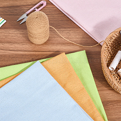 4 pièce de tissu en lin 4 couleurs&nbsp;DIY-CY0001-05C