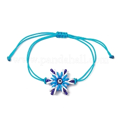 Braccialetti a maglie in nylon regolabili&nbsp;BJEW-MZ00162-02