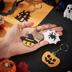 4 stücke 4 arten halloween pvc schlüsselbund für frauen&nbsp;KEYC-TA0004-74