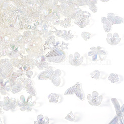 182 Stück 100 g transparente Acrylperlen&nbsp;OACR-TA0003-66A