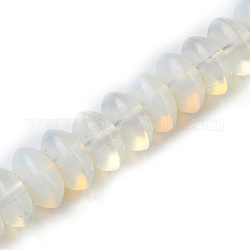 Chapelets de perles d'opalite, perles de soucoupe, rondelle, 12x5.5~6.5mm, Trou: 1.2mm, Environ 33 pcs/chapelet, 7.80~8.82 pouce (19.8~22.4 cm)