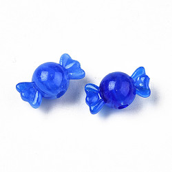 Acryl-Perlen, Nachahmung Edelstein, Süßigkeiten, königsblau, 9.5x18x10 mm, Bohrung: 2.5 mm, ca. 830 Stk. / 500 g