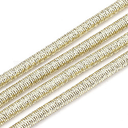 Corde in poliestere e cotone, con catena di ferro all'interno, oro, 4mm, circa 54.68 iarde (50 m)/fascio