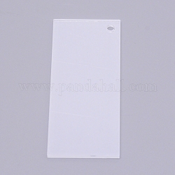 Pendentifs acryliques, rectangle, clair, 70x30x2mm, Trou: 3mm