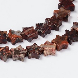 Natural Agate Star Bead Strands, 6x2.5mm, Hole: 1mm, about 70pcs/strand, 15.3inch