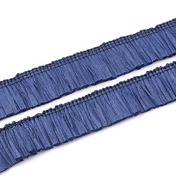 Paper Tassel Fringe Trimming, Prussian Blue, 27~29mm, about 25m/bag