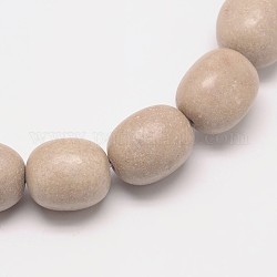 Natural Gemstone Barrel Bead Strand, 17x15mm, Hole: 1mm, about 22pcs/strand, 14.9inch