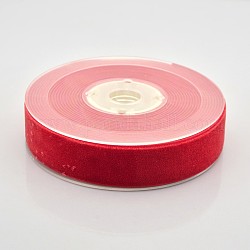 Polyester Samtband für Geschenkverpackung und Festivaldekoration, rot, 7/8 Zoll (23 mm), etwa 25 yards / Rolle (22.86 m / Rolle)