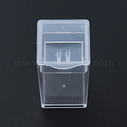 Conteneurs de stockage de perles en plastique, rectangle, clair, 5x2.95x2.7 cm