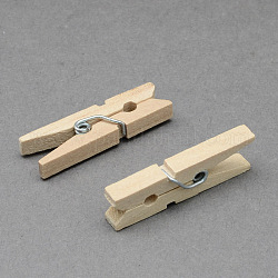 Mestiere di legno pioli clip, grano, 30x4mm, 100pcs/scatola