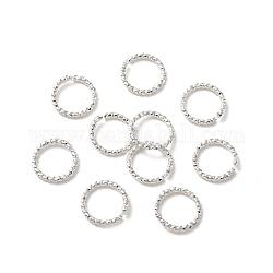Латунные перекидные кольца, без свинца и без кадмия, открытые кольца прыжок, 925 серебро покрытием, 18 датчик, 8x1 мм, внутренний диаметр: 6 мм