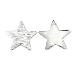 Pendentifs en laiton, pendentifs boucles d'oreilles, étoiles du nord, platine, 36.5x38.5x1mm, Trou: 1.5mm