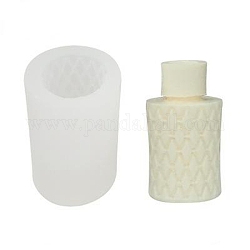 Moules en silicone de qualité alimentaire pour vase à colonne, moules de résine, pour la résine UV, fabrication artisanale de résine époxy, blanc, 79x51mm, diamètre intérieur: 43 mm