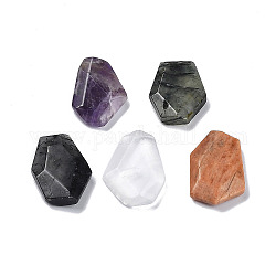 Granos mezclados natural de la piedra preciosa, sin agujero / sin perforar, facetados, pepitas, 20.5~27.5x13~21x6~7mm