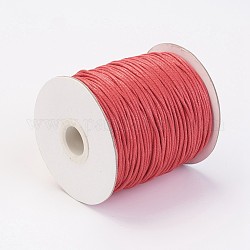 Cordons de fil de coton ciré, rouge, 1.5mm, environ 100yards/rouleau (300pied/rouleau)