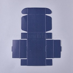 Scatole di sapone di carta, quadrato, Blue Marine, spiegare: 24x20.2 cm