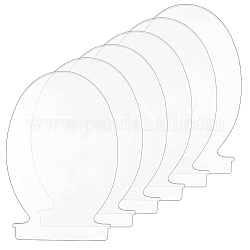 Plaque de pression acrylique transparente, ampoule, clair, 150x100x2.5mm, 1 pc