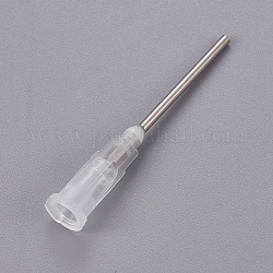 Puntas de dispensación de aguja roma de precisión de fluido plástico, Claro, 7.5x6.5x42.3mm, diámetro interior: 4 mm, pin: 1.6 mm