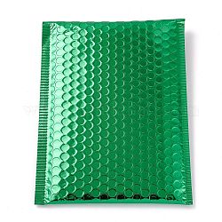 Bolsas de paquete de película mate, anuncio publicitario burbuja, sobres acolchados, Rectángulo, verde mar, 27.5x18x0.6 cm