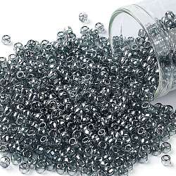 Toho perline rotonde, perline giapponesi, (113) diamante nero trasparente lucentezza, 8/0, 3mm, Foro: 1 mm, circa 1110pcs/50g