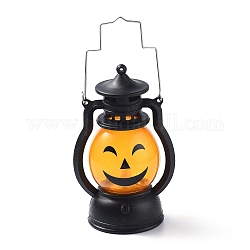 Пластиковая переносная масляная лампа, тыква фонарь, для украшения хэллоуина, Хэллоуин тематический рисунок, 124x76x54 мм