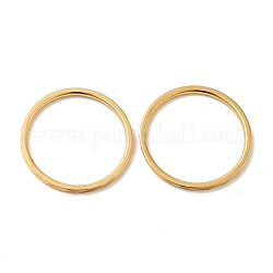 Ионное покрытие (ip) 304 плоское кольцо из нержавеющей стали, золотые, размер США 7 (17.3 мм)
