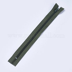 Bekleidungszubehör, Nylon-Reißverschluss mit geschlossenem Ende, Komponenten mit Reißverschluss, dunkles schiefergrau, 23.5~24x2.5 cm