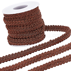 Полиэстеровые ленты gorgecraft 10 м, для украшения ткани своими руками и 1 шт. пластиковые пустые катушки, седло коричневый, 13~14x2 мм