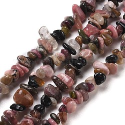 Tourmaline naturelle des perles de puce brins, 4~8x3~7x1.5~3mm, Trou: 0.6mm, 31.89'' (81 cm)