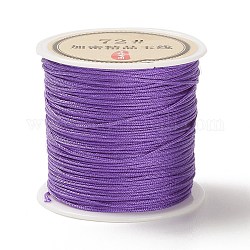 50 Yard chinesische Knotenschnur aus Nylon, Nylon-Schmuckschnur zur Schmuckherstellung, lila, 0.8 mm