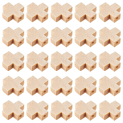 NBEADS 150 Pcs Wooden Cross Pendants, Unfinished Wood Cross Charms Natural Wood Cross Beads for Easter Party DIY Crafts Bracelet Necklace Jewelry Making, Hole: 2mm