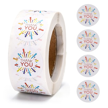 1 Inch Thank You Self-Adhesive Paper Gift Tag Stickers DIY-E027-A-11
