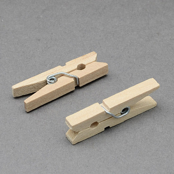 Wooden Craft Pegs Clips AJEW-S035-30mm