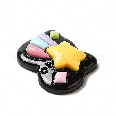 Cabochons en résine opaque&nbsp;RESI-F038-05-1