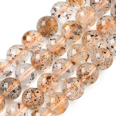 Stränge natürlicher Herkimer-Diamantperlen&nbsp;G-Z115-C03-6mm-1