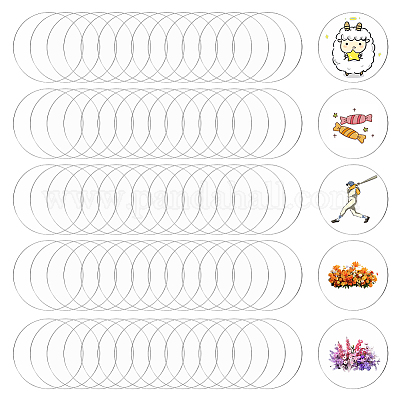 100 fogli acrilici&nbsp;DIY-GO0003-34-1