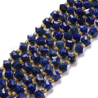 Natürlicher Lapislazuli Perlenstränge&nbsp;G-P463-25-1