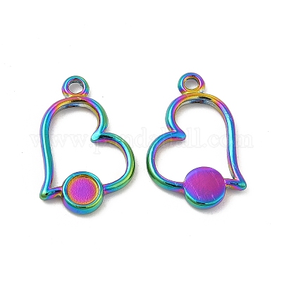 100 Ciondoli Luna In Acciaio Inossidabile 304 - Pendenti Per Collane E Bracciali Fai Da Te