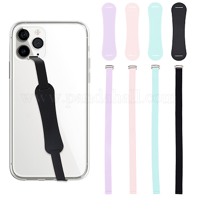 Wholesale OLYCRAFT 4 Sets Silicone Phone Finger Strap Universal