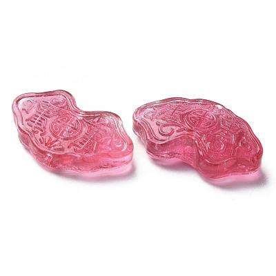 Perle di lampwork irregolari fatte a mano trasparenti&nbsp;LAMP-T017-11D-1